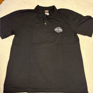 Harley-Davidson Black Polo Shirt with Logo